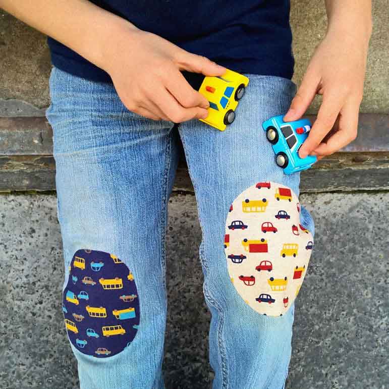 Appliquer Genouillères pantalon thermocollantes
