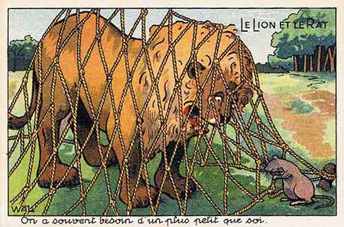Résultat de recherche d'images pour "le lion et le rat"