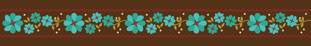 ruban-fleur-turquoise