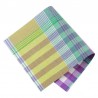 Pièce thermocollante tissu Madras mauve