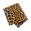 Pièce thermocollante tissu Wax violet et jaune