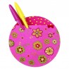 Poche ronde thermocollante rose