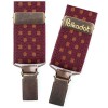 Bretelles pantalon adulte Pois bordeaux et noisette