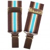 Bretelles pantalon Rayures marron