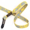 Cordon-lunettes fleurs jaune