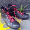 Lacets chaussures Fleurs rouge 130cm