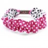 Chouchou cheveux Pois rose