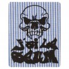 Patch Tête de mort SEUM rayures