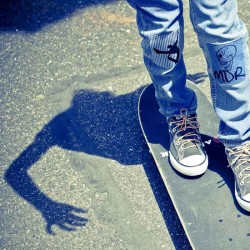 Ecusson Tête de mort MDR blue jean