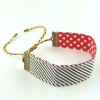 bracelet-ruban-pois-rouge