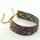 bracelet-ruban-fleur-noir