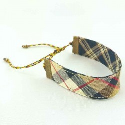 bracelet-ruban-ecossais-noir