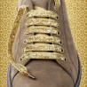 Lacets chaussures brillant Or