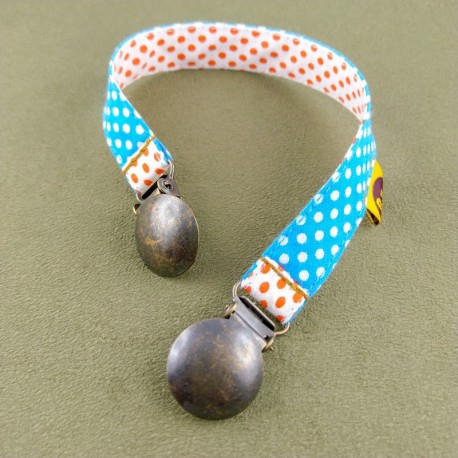 attache-doudou-serviette-pois-bleu