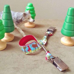 Attache-doudou & bavoir Chaperon rouge