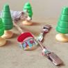Attache-doudou & bavoir Chaperon rouge