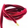 Lacets chaussures Velours bordeaux
