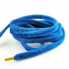 Lacets chaussures Velours bleu
