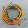 Lacets élastiques orange et bleu 130cm