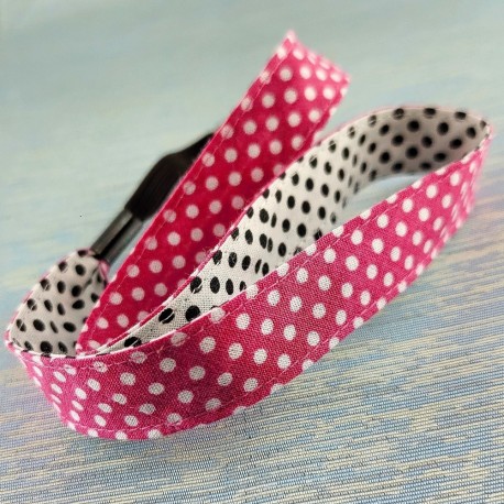 bandeau-cheveux-enfant-pois-rose