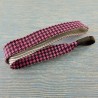 Bandeau tête enfant Pied de poule rose