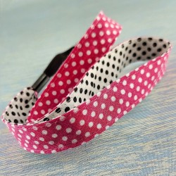 bandeau-cheveux-pois-rose