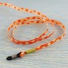 Cordon-lunettes Pois orange