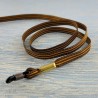 Cordon-lunettes Rayures marron et jaune