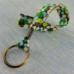 Dragonne porte-clefs Pois vert