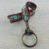 porte-clef-fleur-turquoise