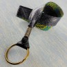 Porte-clefs dragonne Boa gris