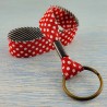 Porte-clefs dragonne Pois rouge
