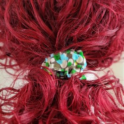 chouchou-cheveux-pois-vert