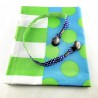 Kit-serviette adulte Pois bleu