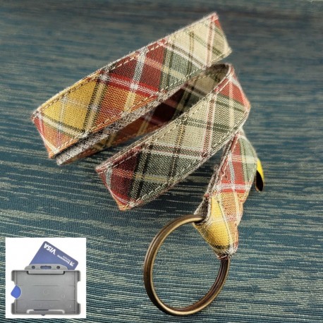 porte-badge-tour-cou-ecossais-beige