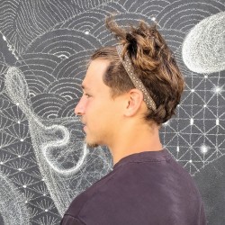 Bandeau cheveux Rétro marron