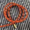 Lacets élastiques orange fluo 130cm