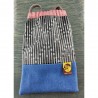 Pochette smartphone Pied de poule rose