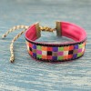 bracelet-ruban-mosaique-noir