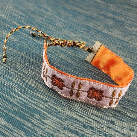 bracelet-ruban-romance-orange