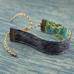 bracelet-ruban-boa-gris