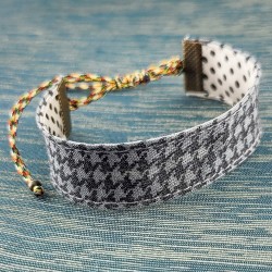 bracelet-ruban-pied-poule-gris