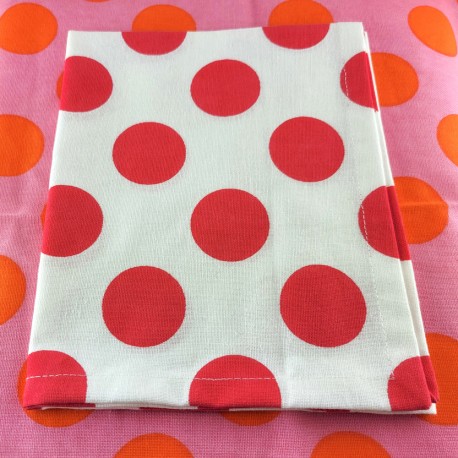 serviette-table-pois-rouge