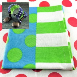Kit-serviette adulte Pois bleu