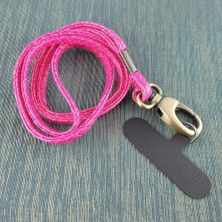 Antivol smartphone Peau de serpent rose