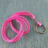 Porte-clef tour de cou Serpent rose