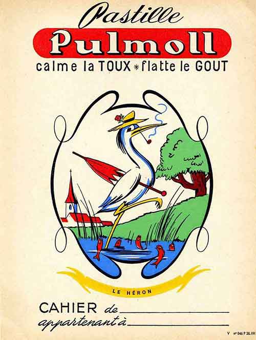 illustration-heron-pastille-pulmoll-protege-cahier-publicitaire